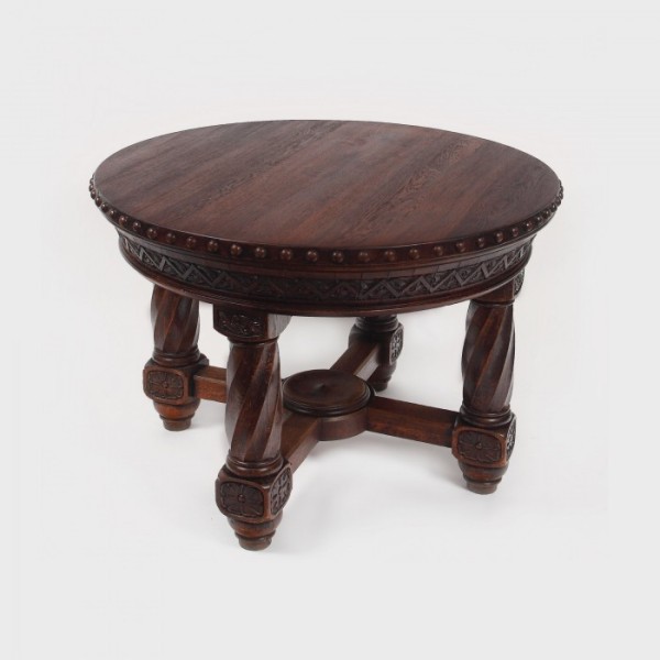 Masa din lemn de stejar, ce a apartinut familiei lui Carol Davila, începutul sec. XX