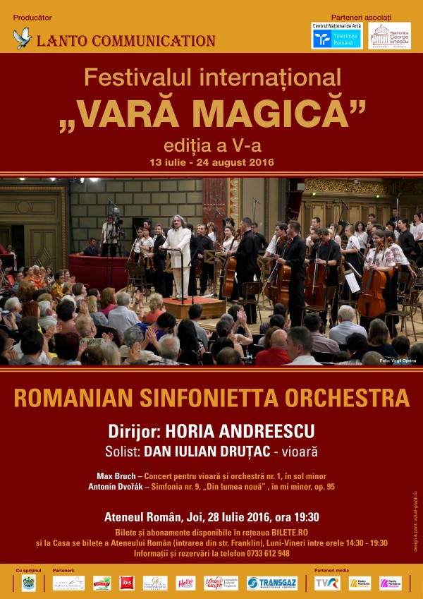 Afis_28 iulie 2016 Sinfonietta + Horia Andreescu